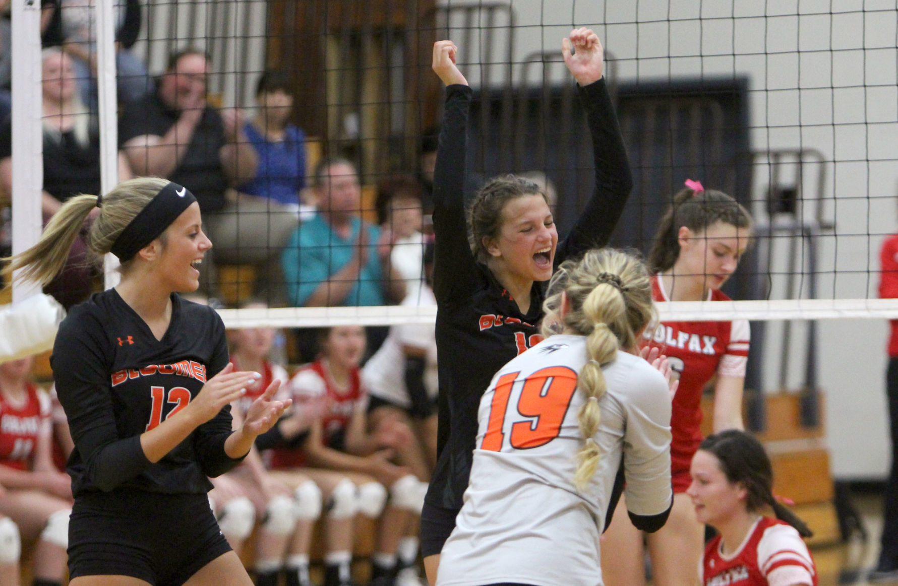 Colfax at Bloomer volleyball 10-8-19
